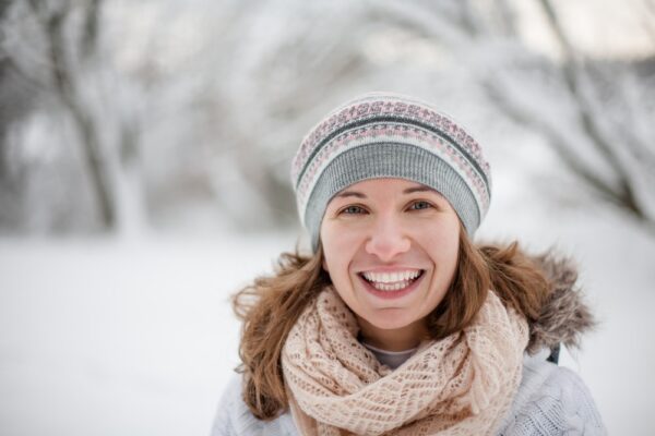 Woman Smilling Winter